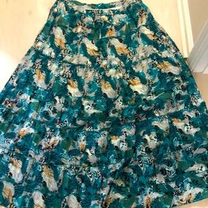 Size Large maxi skirt with made in slip Boho Skirt